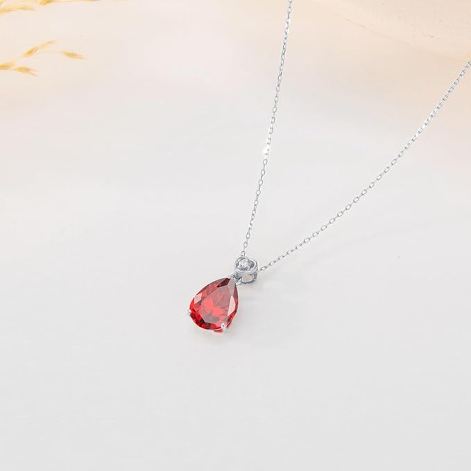 ネックレス レディース 誕生石 しずくモチーフ ペンダント ダイヤモンド シルバー925 ネックレス 金属アレルギー対応 人気 女性 アクセサリー ギフト 誕生日 クリスマス プレゼント