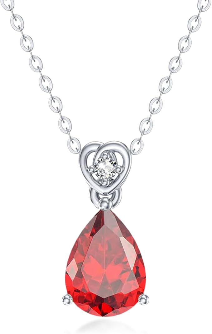 ネックレス レディース 誕生石 しずくモチーフ ペンダント ダイヤモンド シルバー925 ネックレス 金属アレルギー対応 人気 女性 アクセサリー ギフト 誕生日 クリスマス プレゼント