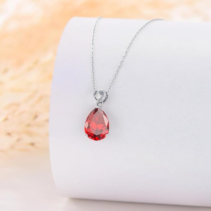 ネックレス レディース 誕生石 しずくモチーフ ペンダント ダイヤモンド シルバー925 ネックレス 金属アレルギー対応 人気 女性 アクセサリー ギフト 誕生日 クリスマス プレゼント